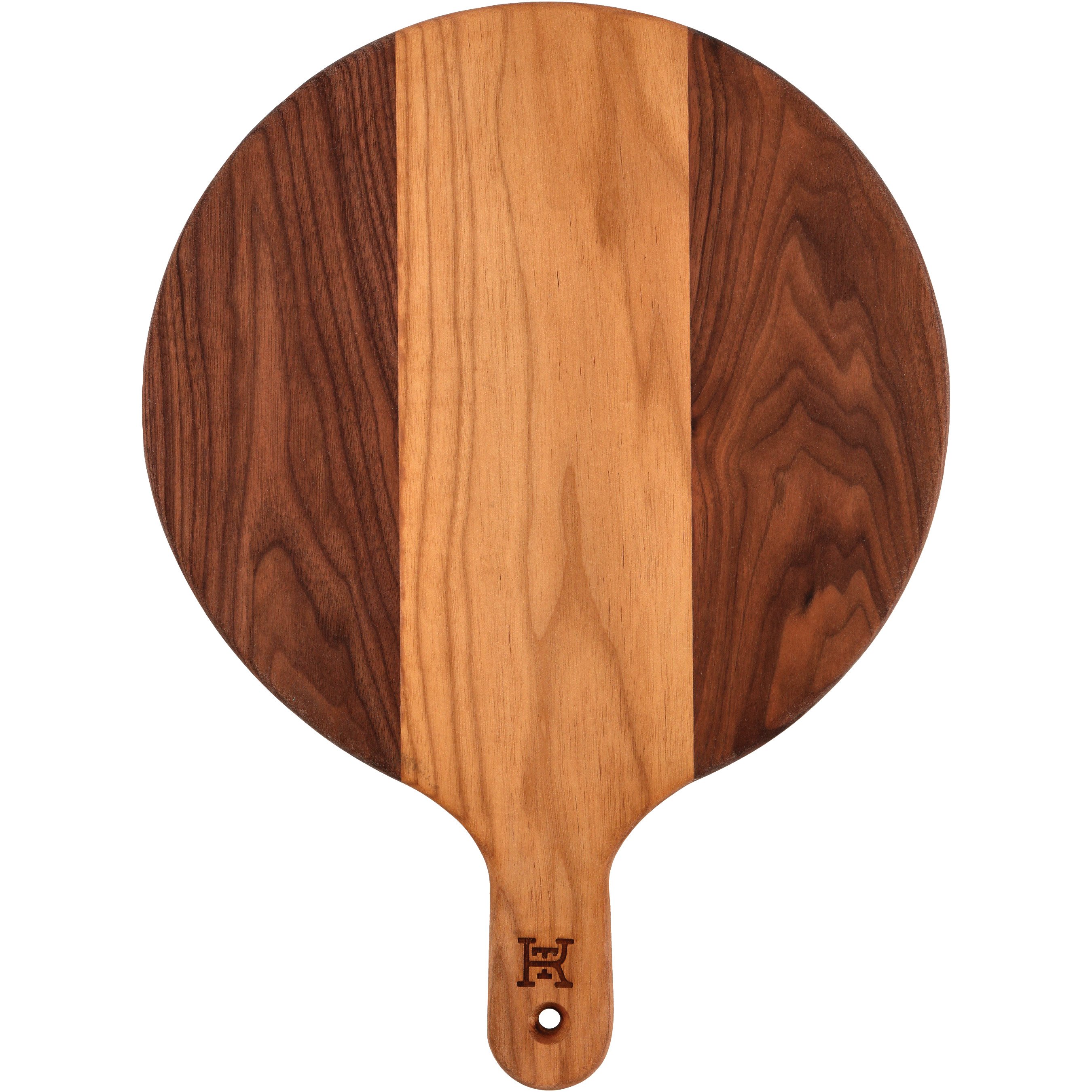 Kitchen & Table by H‑E‑B Round Walnut Serving Board with Handle Shop