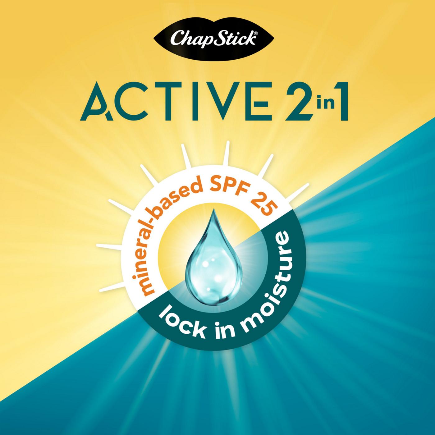 Chapstick Active 2 in 1 SPF 25 Mineral Base Unscented; image 6 of 6