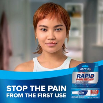 Abreva Cold Sore Treatment Rapid Pain Relief Cream