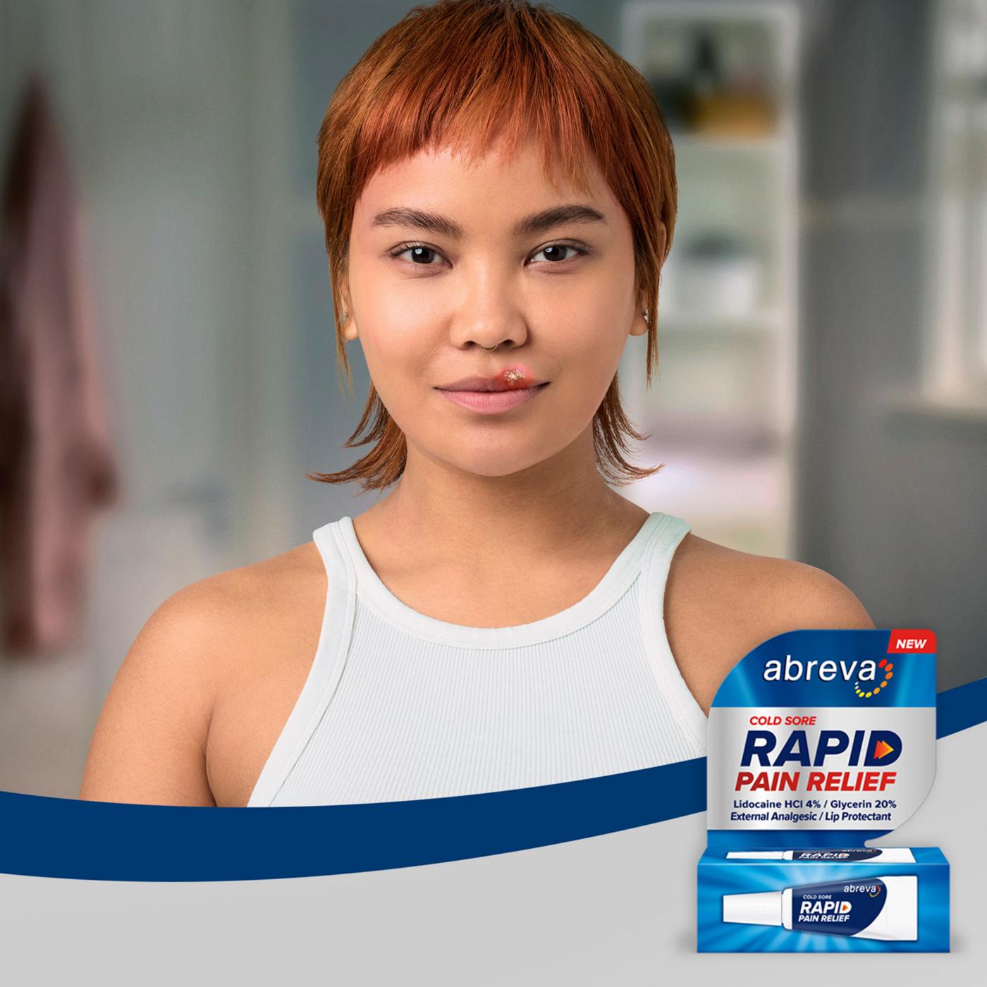 Abreva Cold Sore Rapid Pain Relief Lip Protectant; image 3 of 7