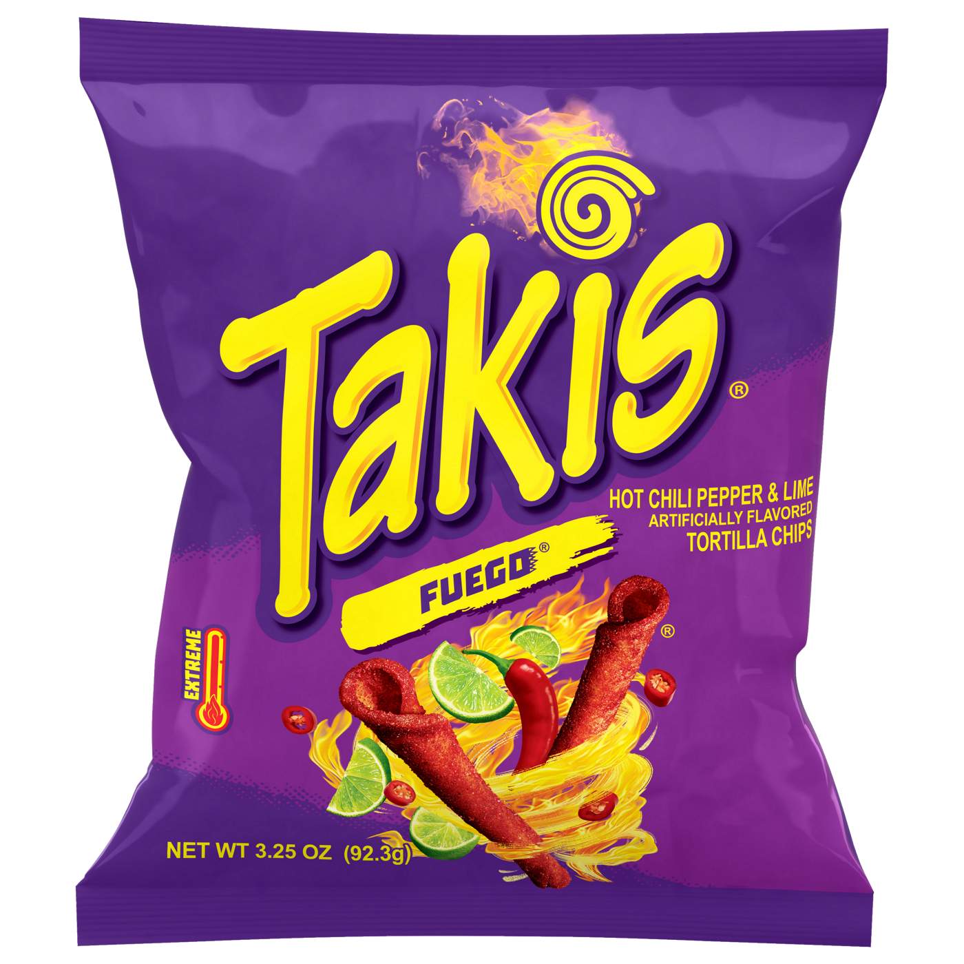 Takis Fuego Snack Size Bag - Hot Chili Pepper & Lime Rolled Tortilla Chips; image 1 of 7