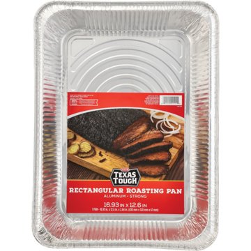 H-E-B Texas Tough Rectangular Aluminum Roaster Pan, 16.93" x 12.6"