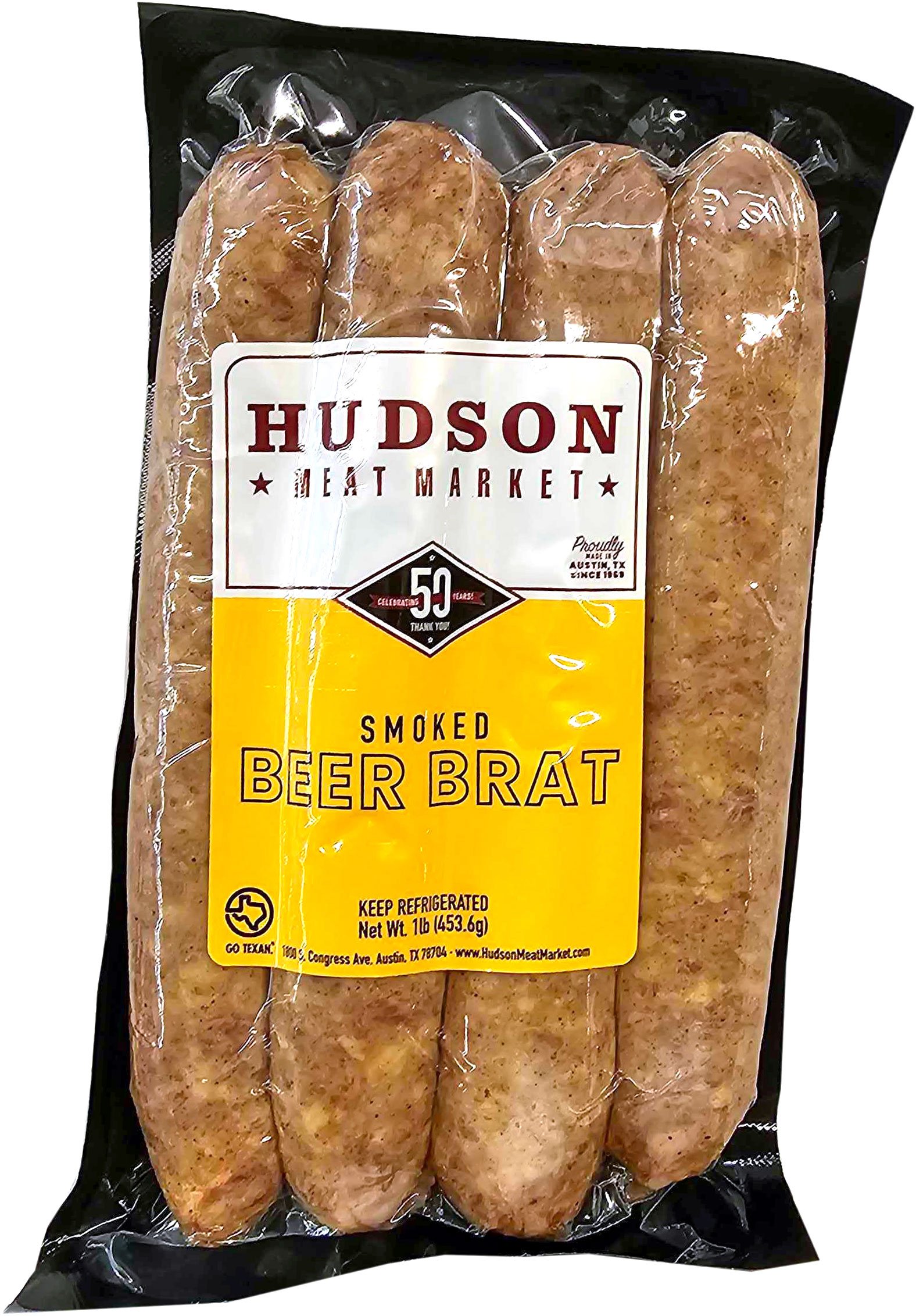 Hudson Meat Market Smoked Beer Bratwurst Shop at HEB