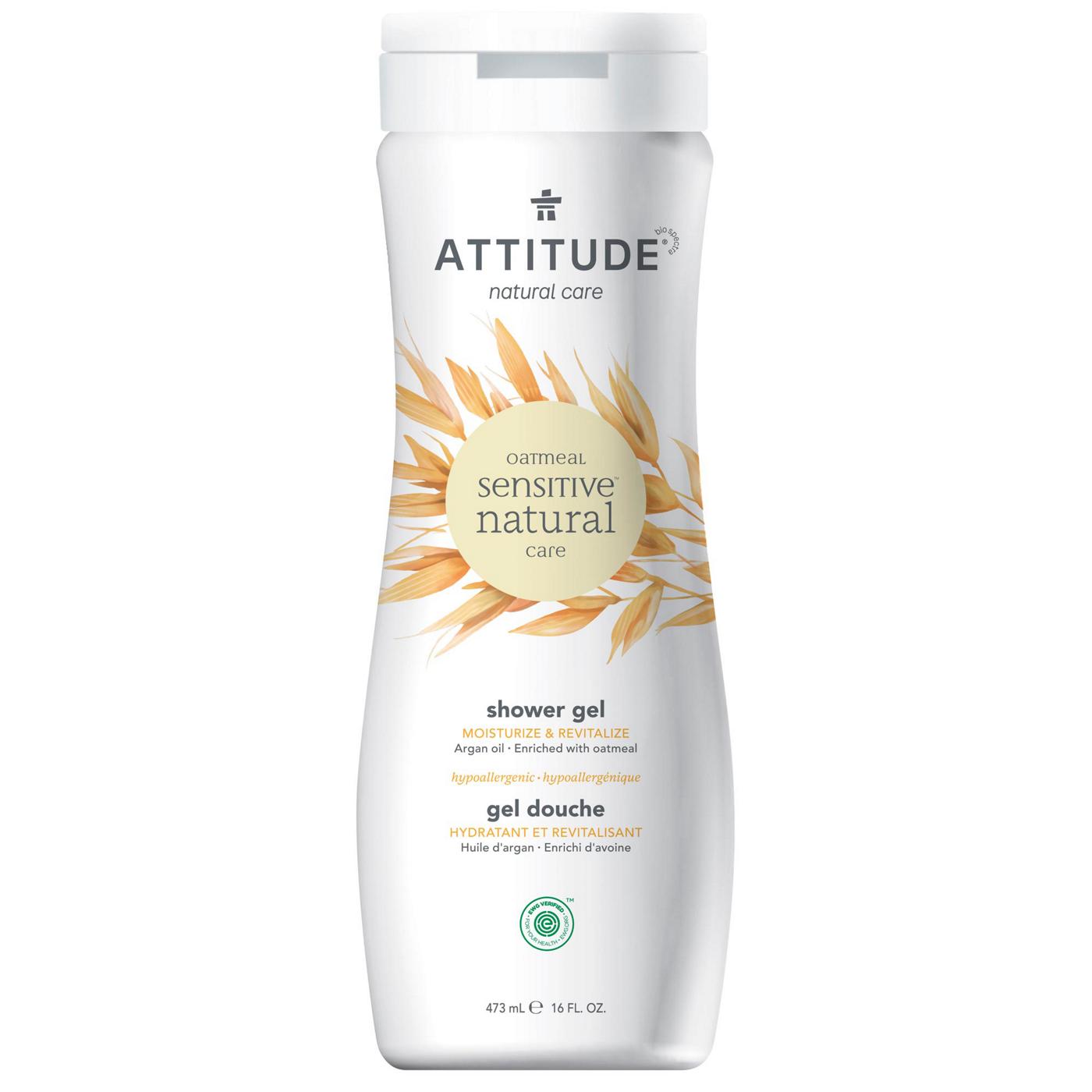 Attitude Oatmeal Sensitive Natural Care Shower Gel; image 1 of 2