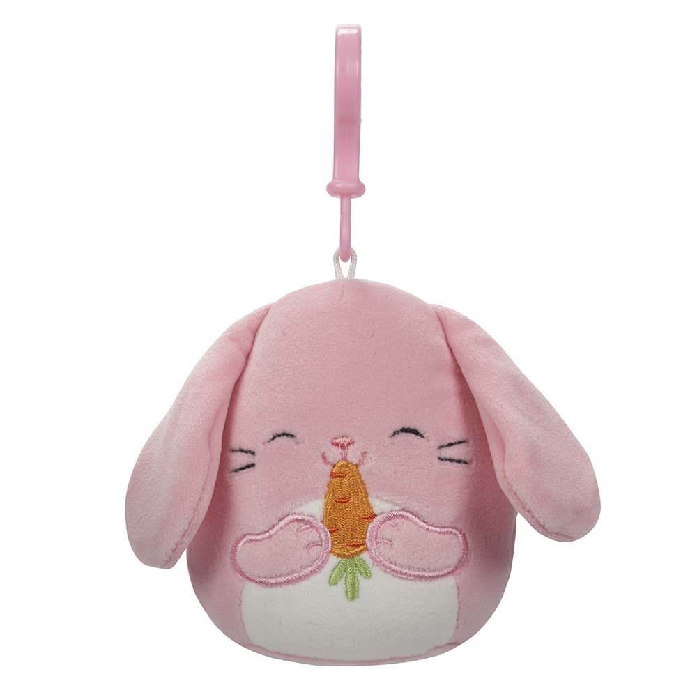 Squishmallows Pink Bunny Clip-On Easter Plush - Shop Plush Toys at H-E-B