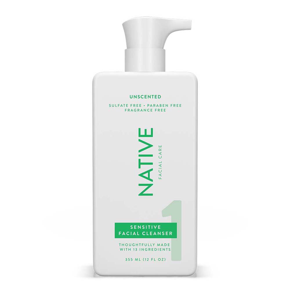 Native Sensitive Facial Cleanser - Unscented - Shop Facial cleansers ...