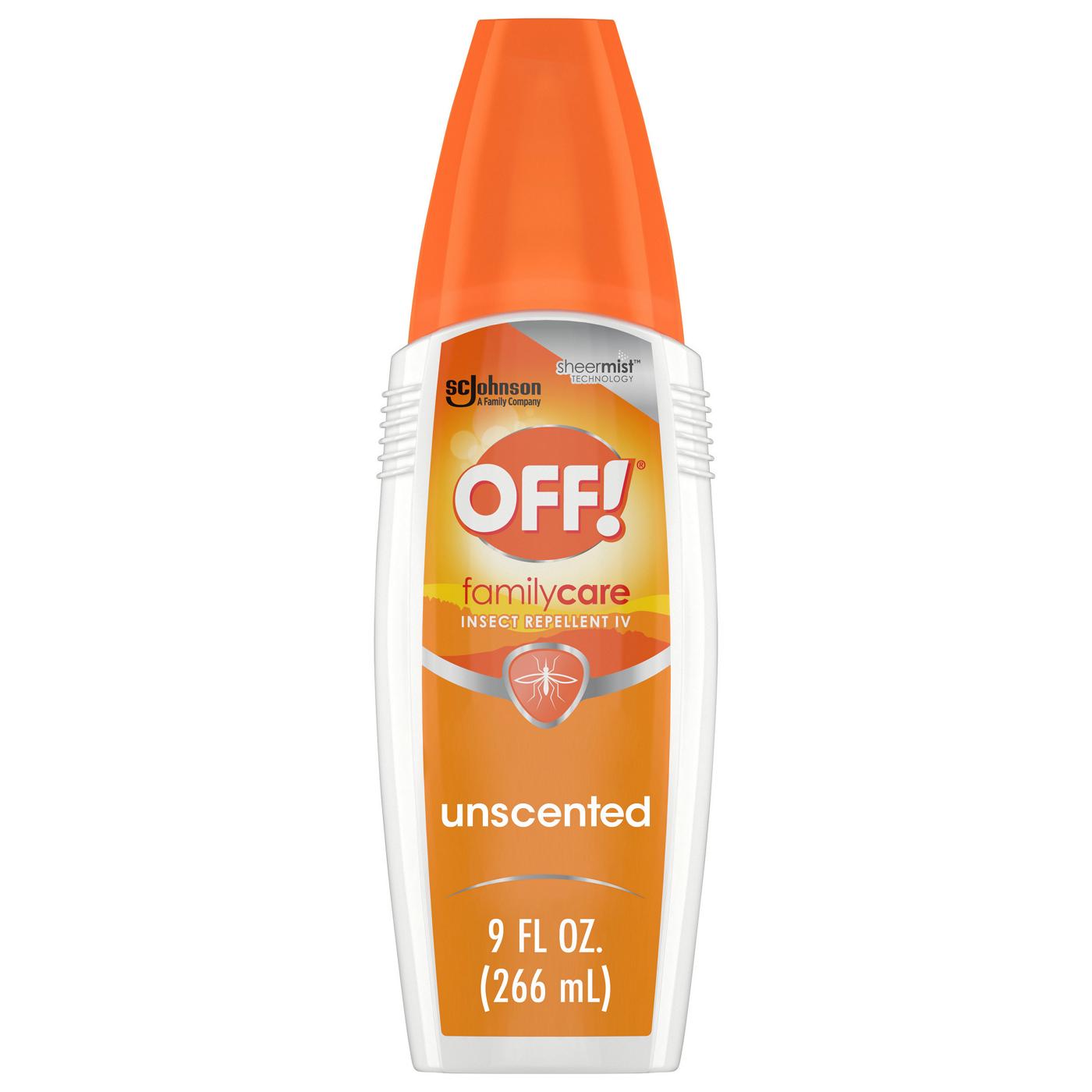 Off! FamilyCare Unscented Insect Repellent IV Spray; image 1 of 2