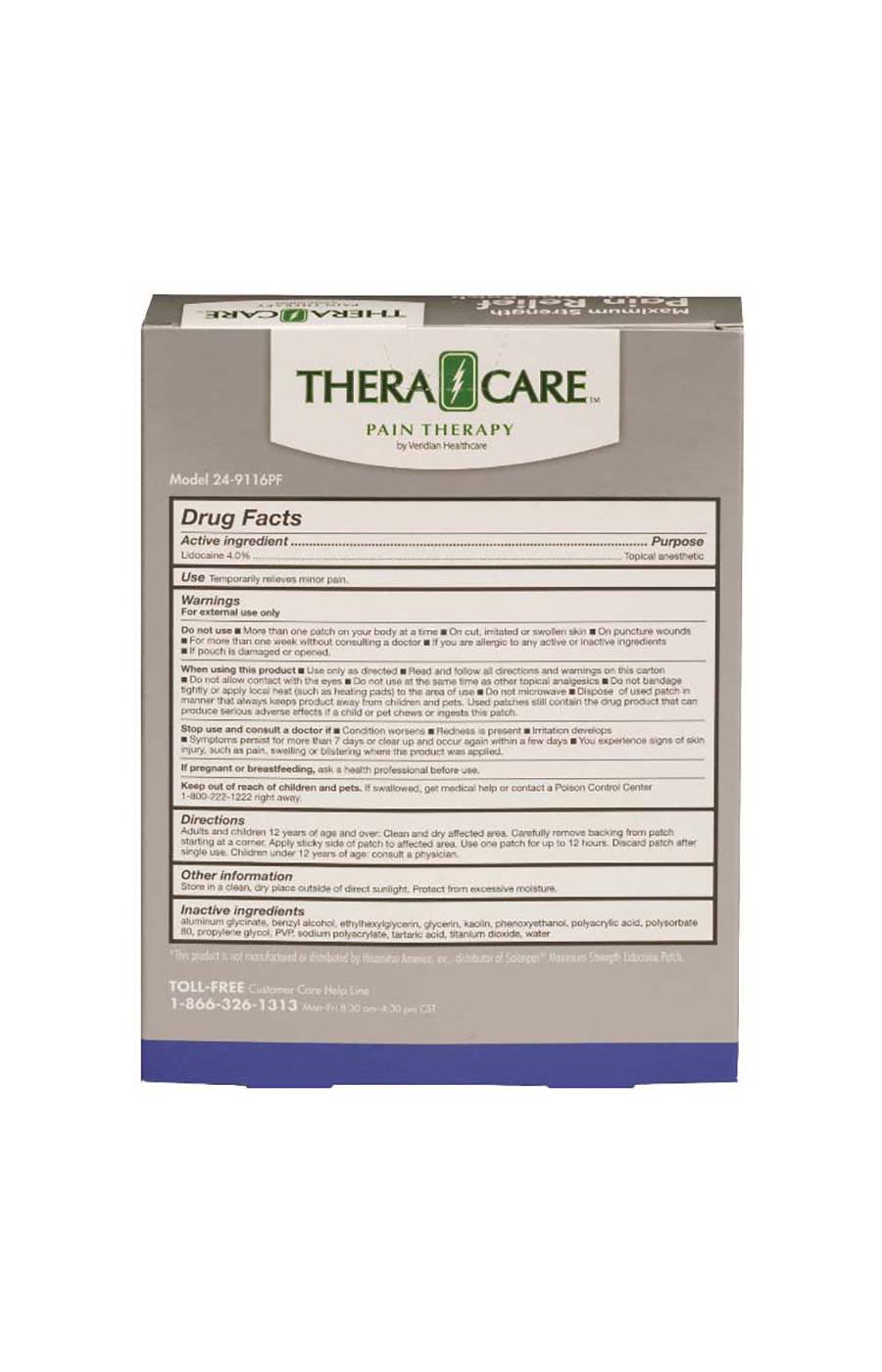 TheraCare Pain Relief Lidocaine Patch; image 2 of 2