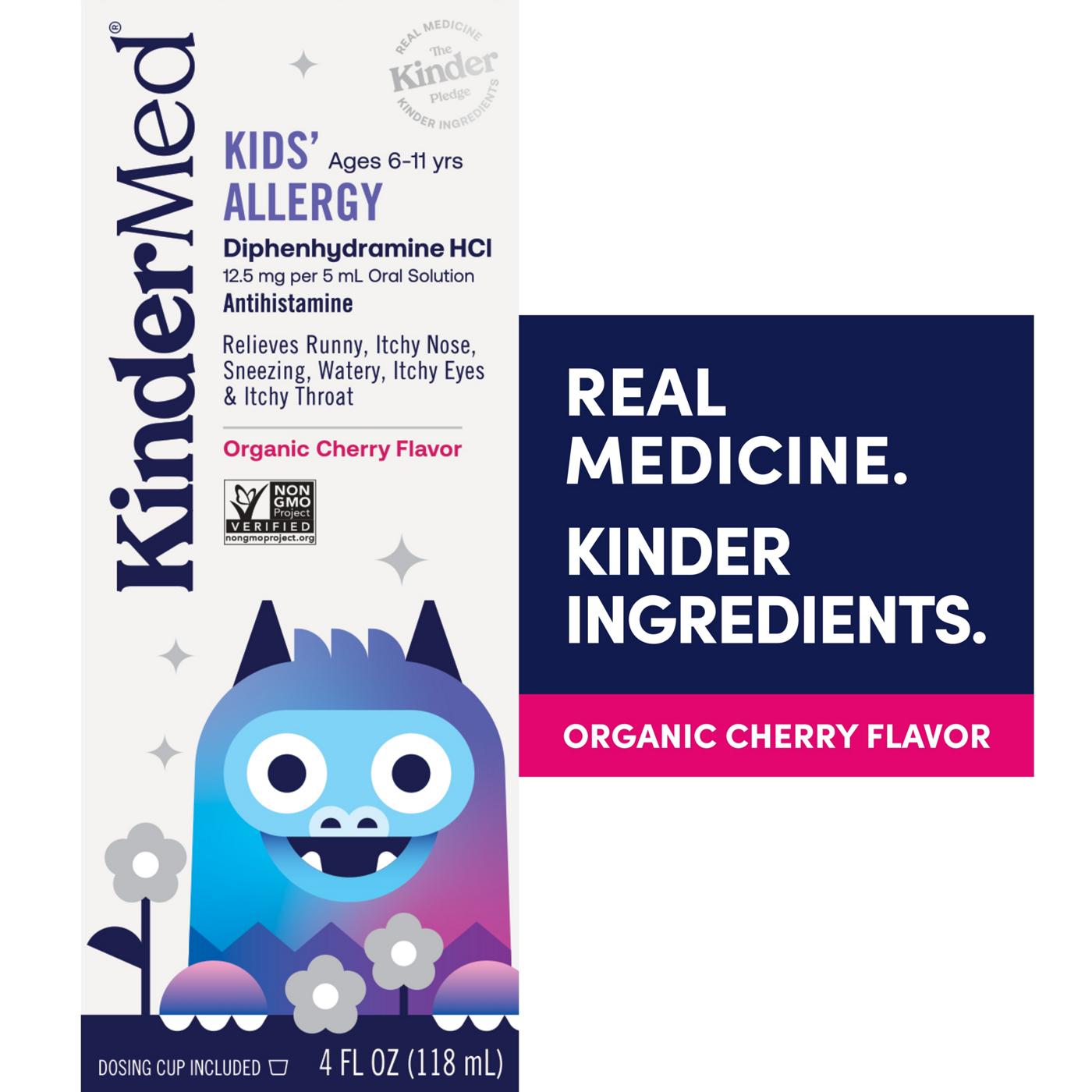 KinderMed Kids' Allergy Syrup - Organic Cherry; image 6 of 10