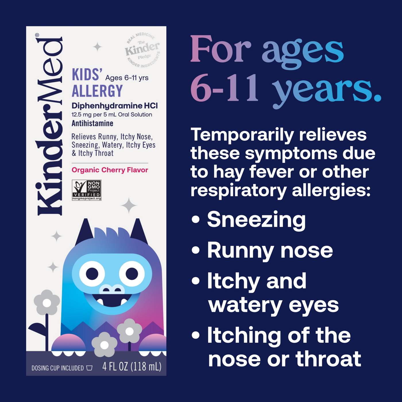 KinderMed Kids' Allergy Syrup - Organic Cherry; image 8 of 10