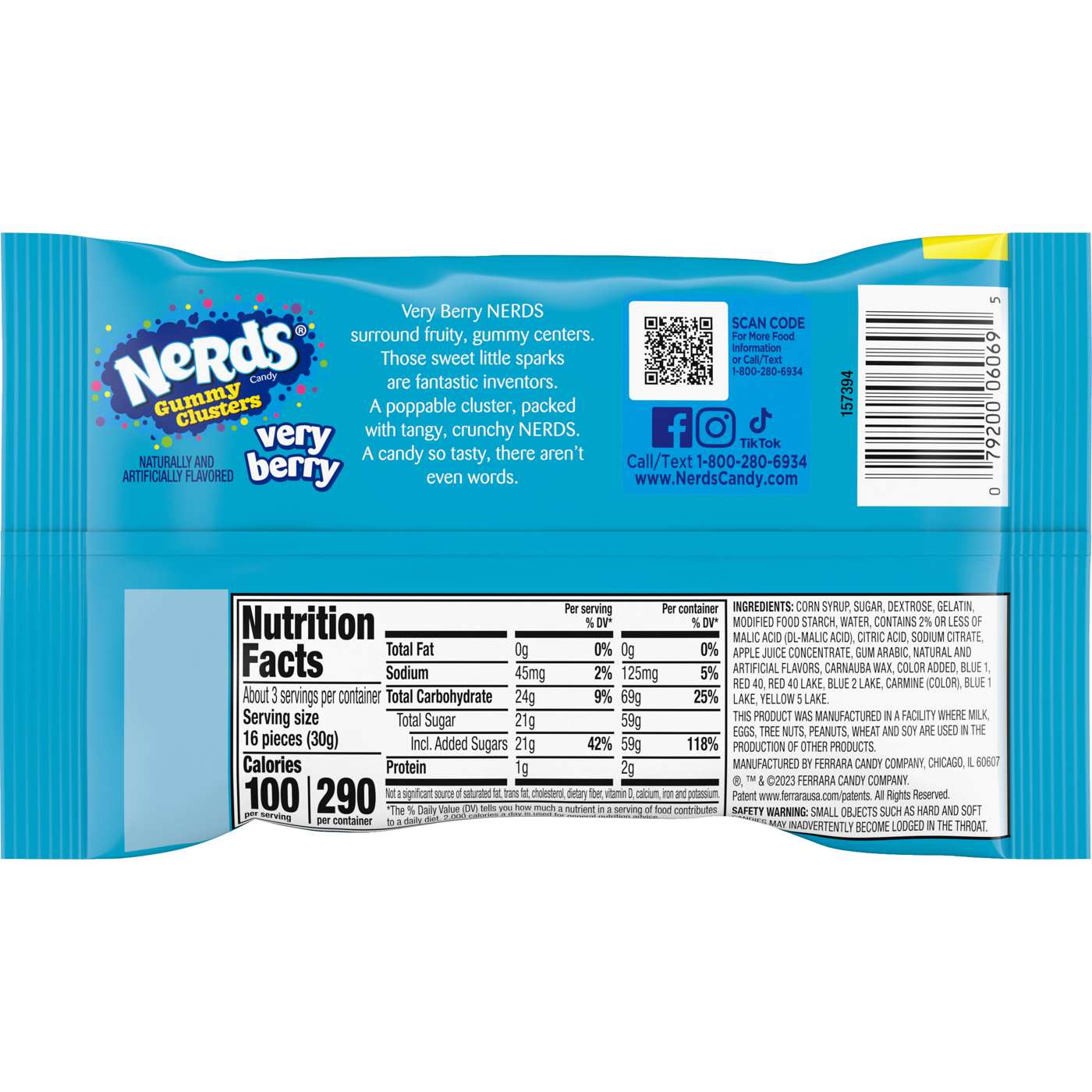 Nerds Very Berry Gummy Clusters Candy - Share Size; image 2 of 5