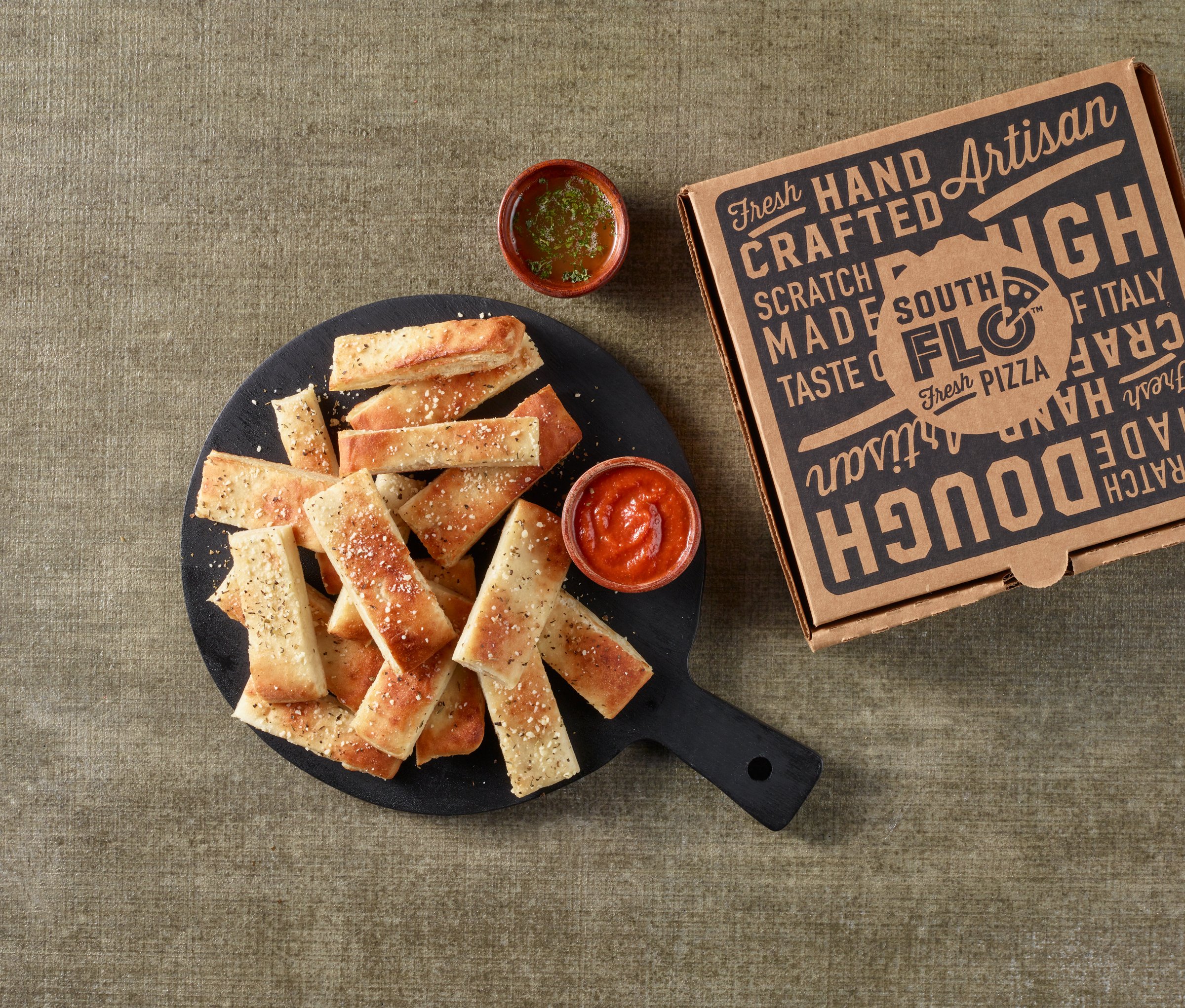 South Flo Pizza Mini Garlic Breadsticks Shop Pizza at HEB