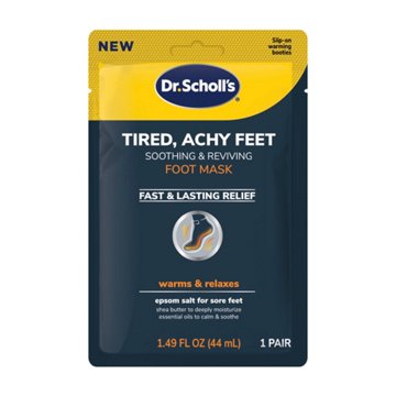 Dr. Scholl's Tired Achy Feet Soothing & Reviving Foot Mask, 1 pair