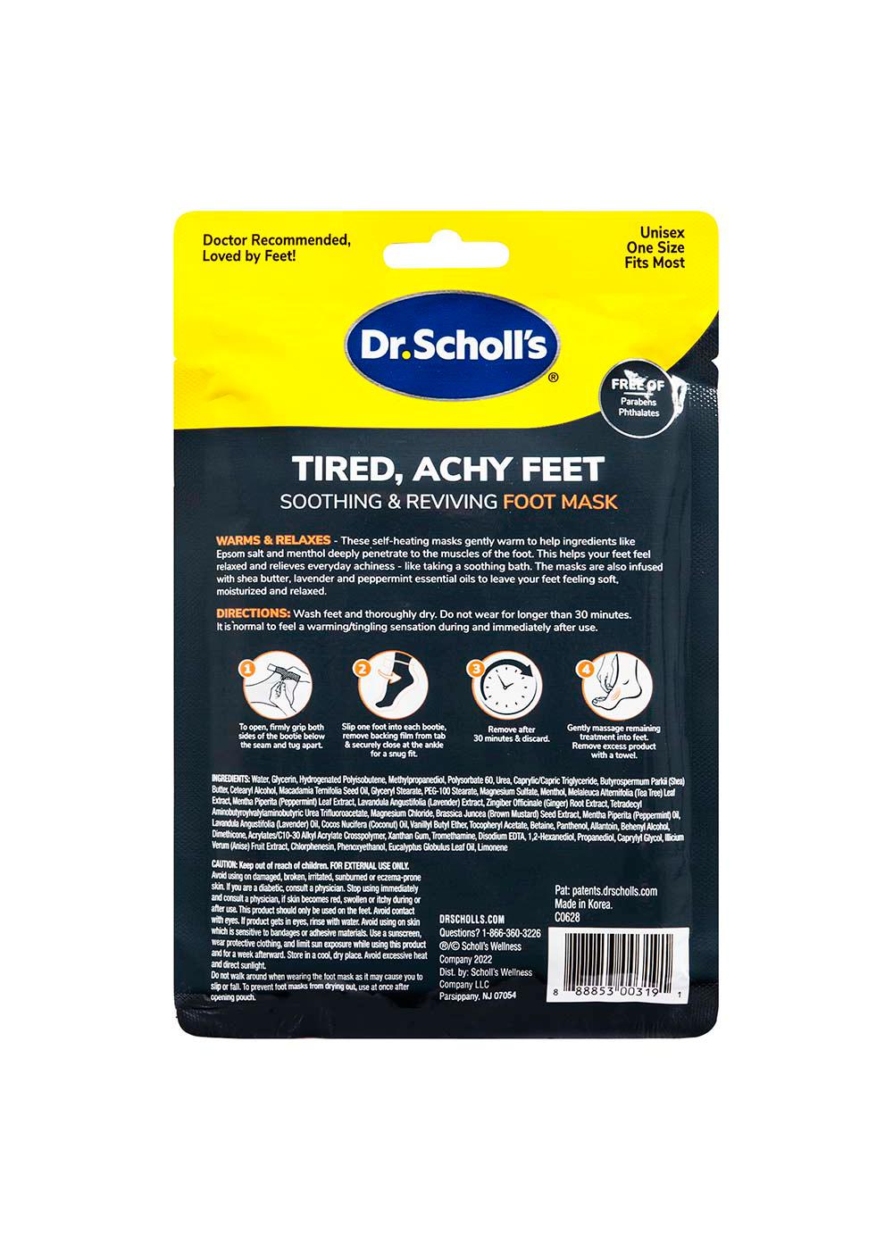 Dr. Scholl's Tired Achy Feet Soothing & Reviving Foot Mask; image 2 of 2
