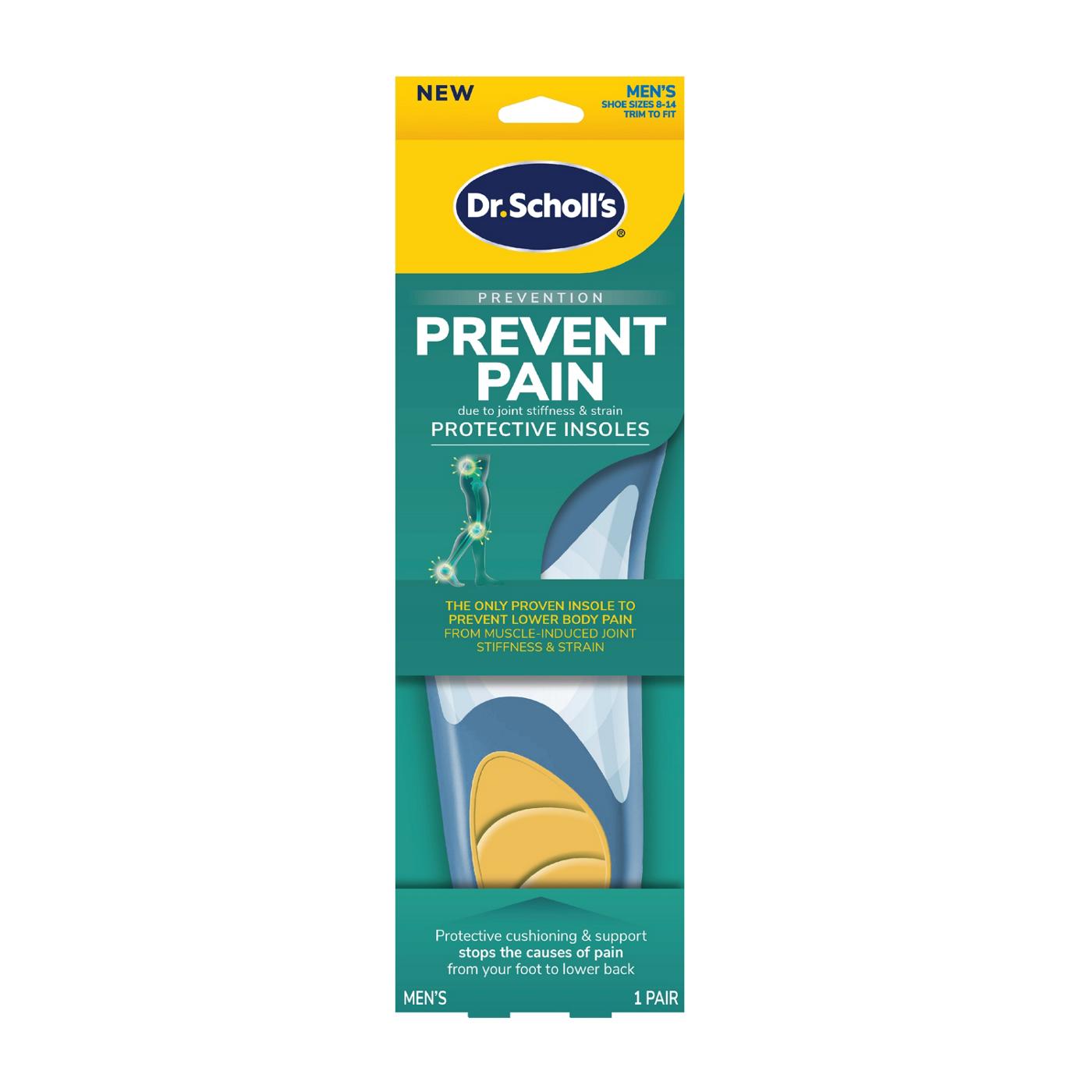 Dr. Scholl's Prevent Pain Protective Insoles, Trim to Fit Insert, Men Shoe Size 8-14; image 1 of 10