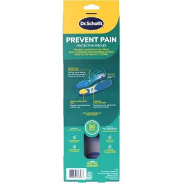 Dr. Scholl's Prevent Pain Protective Insoles, Trim to Fit Insert, Men Shoe Size 8-14, 1 pair