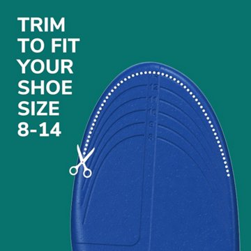 Dr. Scholl's Prevent Pain Protective Insoles, Trim to Fit Insert, Men Shoe Size 8-14, 1 pair