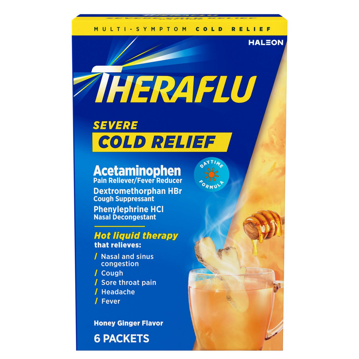 Theraflu Severe Cold Relief Hot Liquid Therapy Packets; image 1 of 7