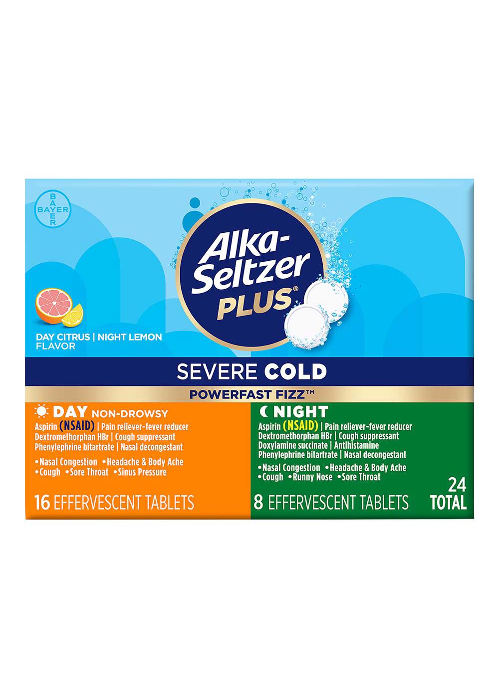 Alka-Seltzer Plus Severe Cold Powerfast Fizz Day & Night Tablets; image 1 of 6