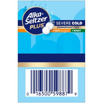 Alka-Seltzer Plus Severe Cold Powerfast Fizz Day & Night Tablets