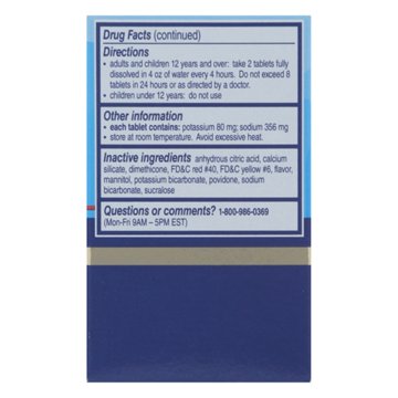 Alka-Seltzer Plus Severe Cold Powerfast Fizz Tablets - Orange