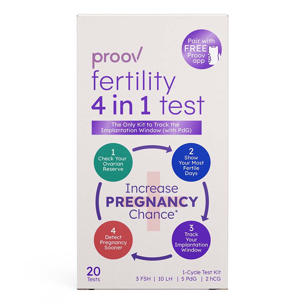 Proov Fertility 4 in 1 Test Shop Pregnancy & ovulation tests at HEB