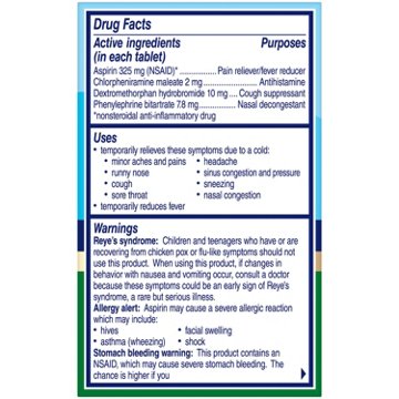Alka-Seltzer Plus Severe Cold Powerfast Fizz Night Tablets - Lemon