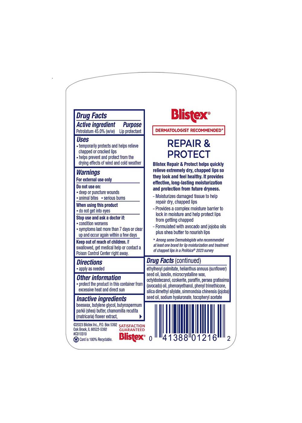 Blistex Repair & Protect Lip Protectant; image 2 of 2