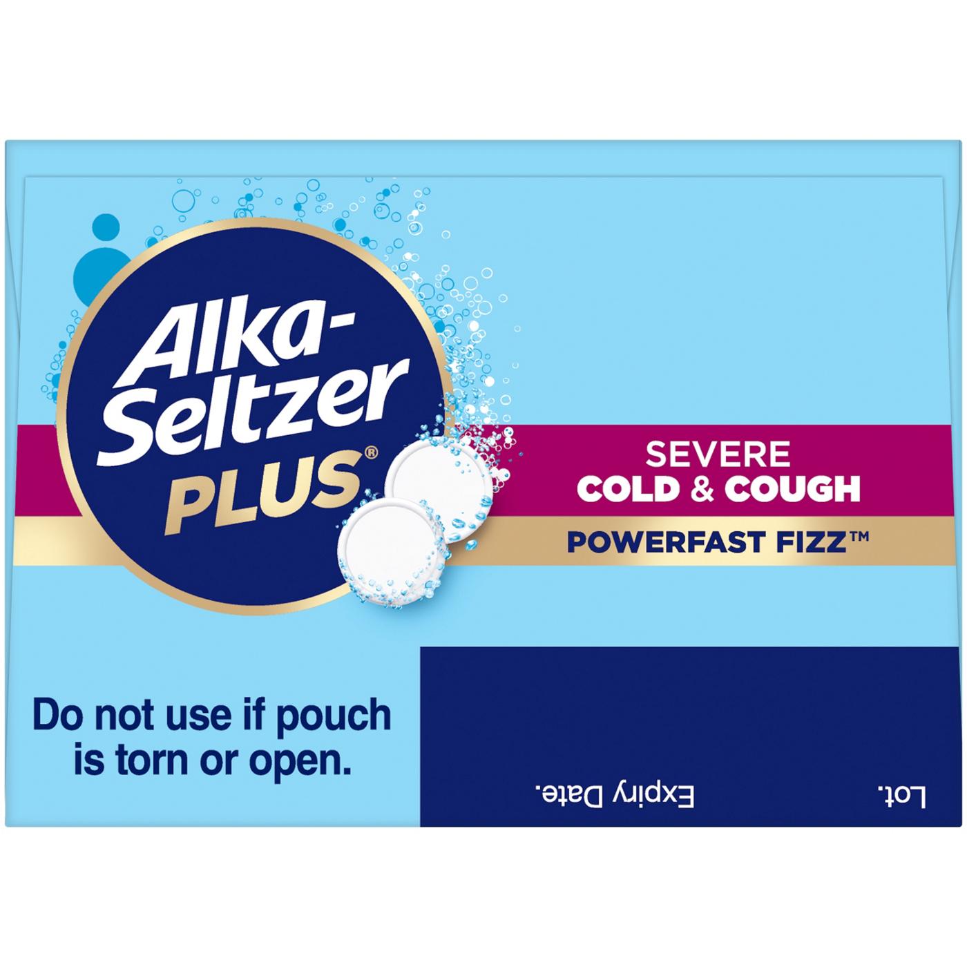 Alka-Seltzer Plus Severe Cold & Cough Powerfast Fizz Tablets - Citrus; image 2 of 6