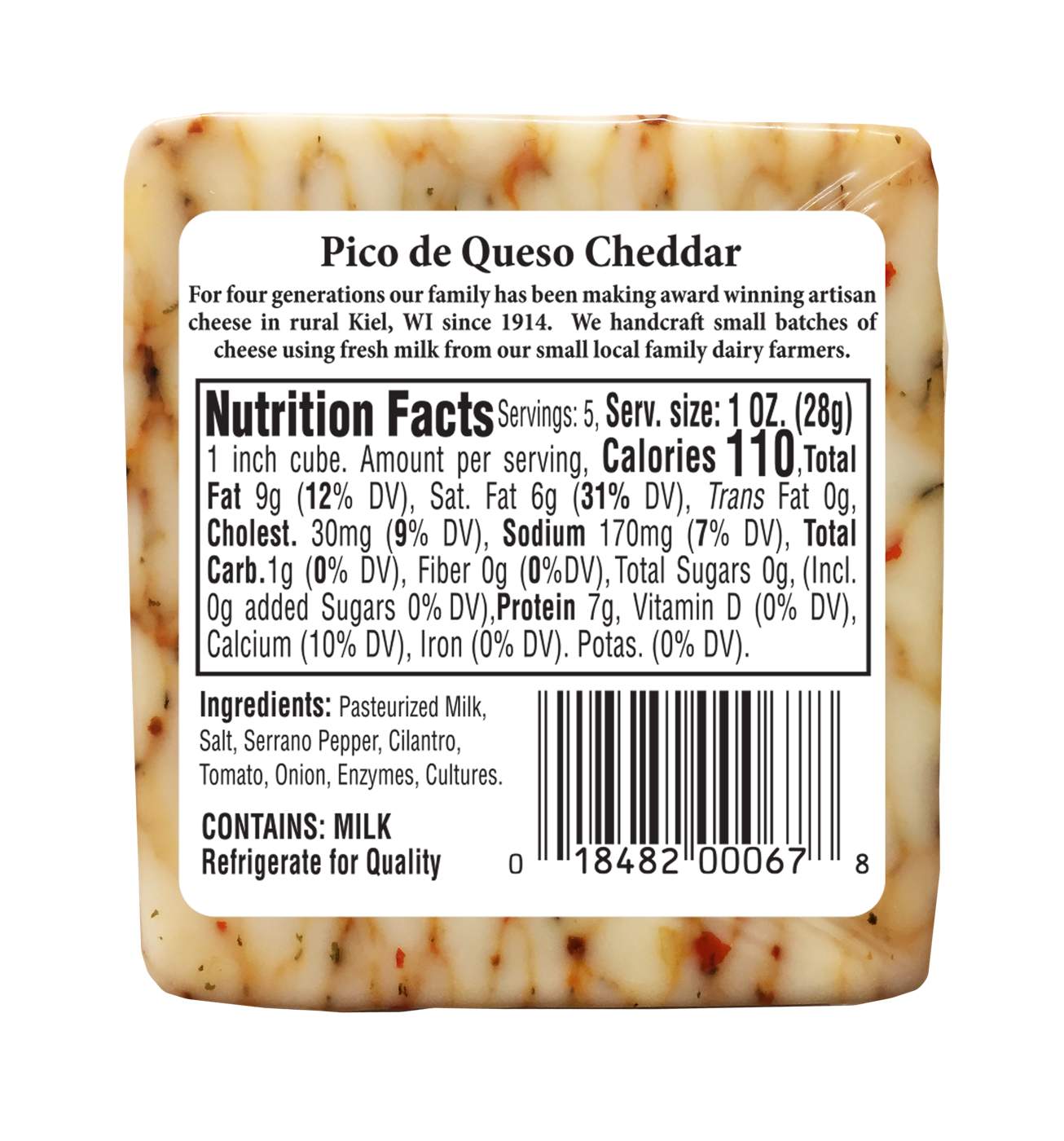 Henning's Pico de Queso Cheddar Cheese; image 3 of 3