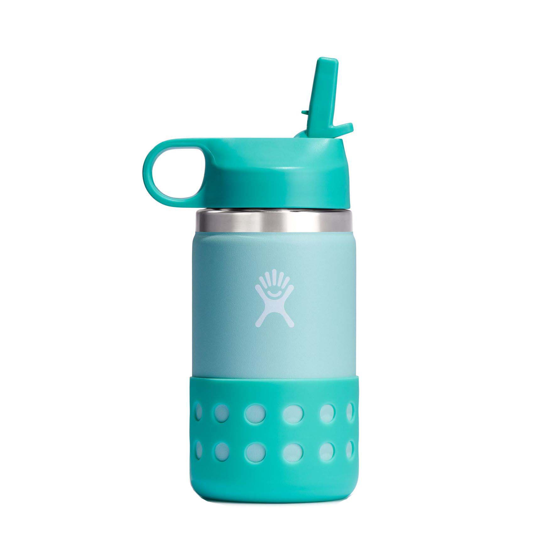 Hydro Flask Kids Wide Mouth Water Bottle with Straw Cap Dew Shop