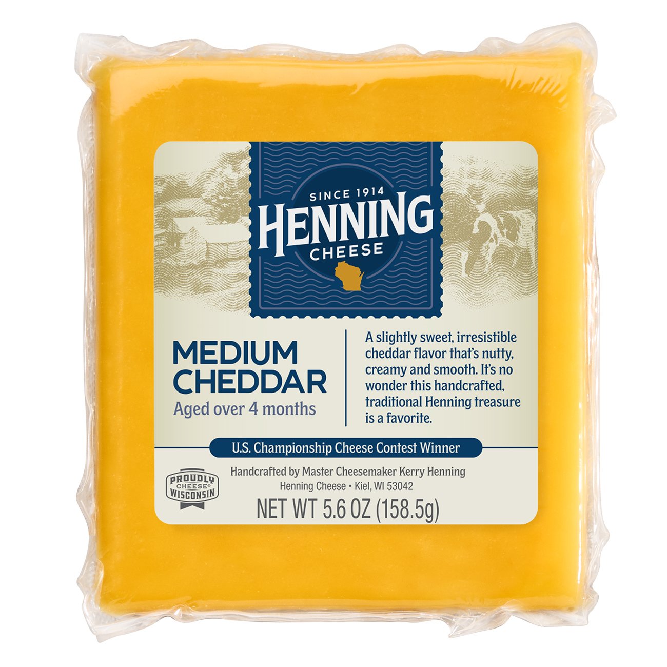 Henning's Medium Cheddar Cheese Shop Cheese at HEB