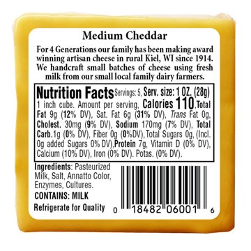 Henning Cheese Medium Cheddar