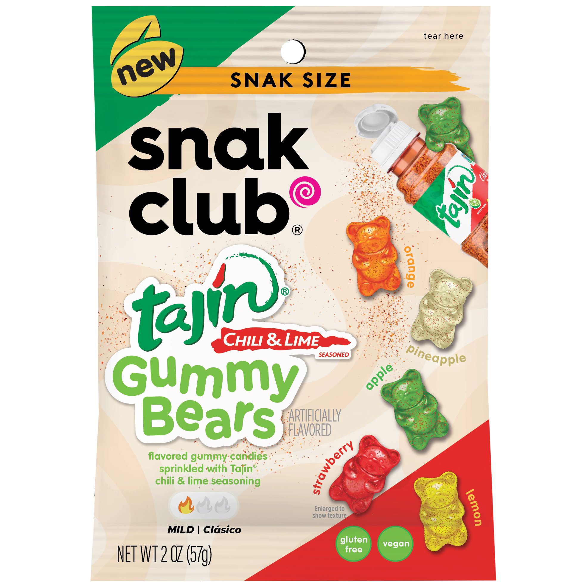 Snak Club Tajin Gummy Bears Candy Shop Candy at HEB