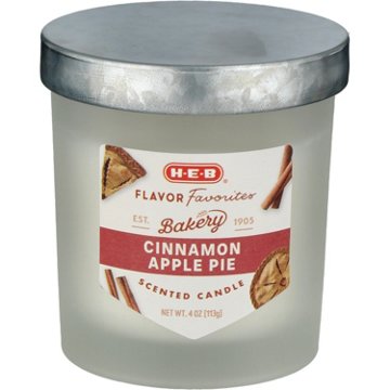 H-E-B Flavor Favorites Bakery Cinnamon Apple Pie Scented Candle