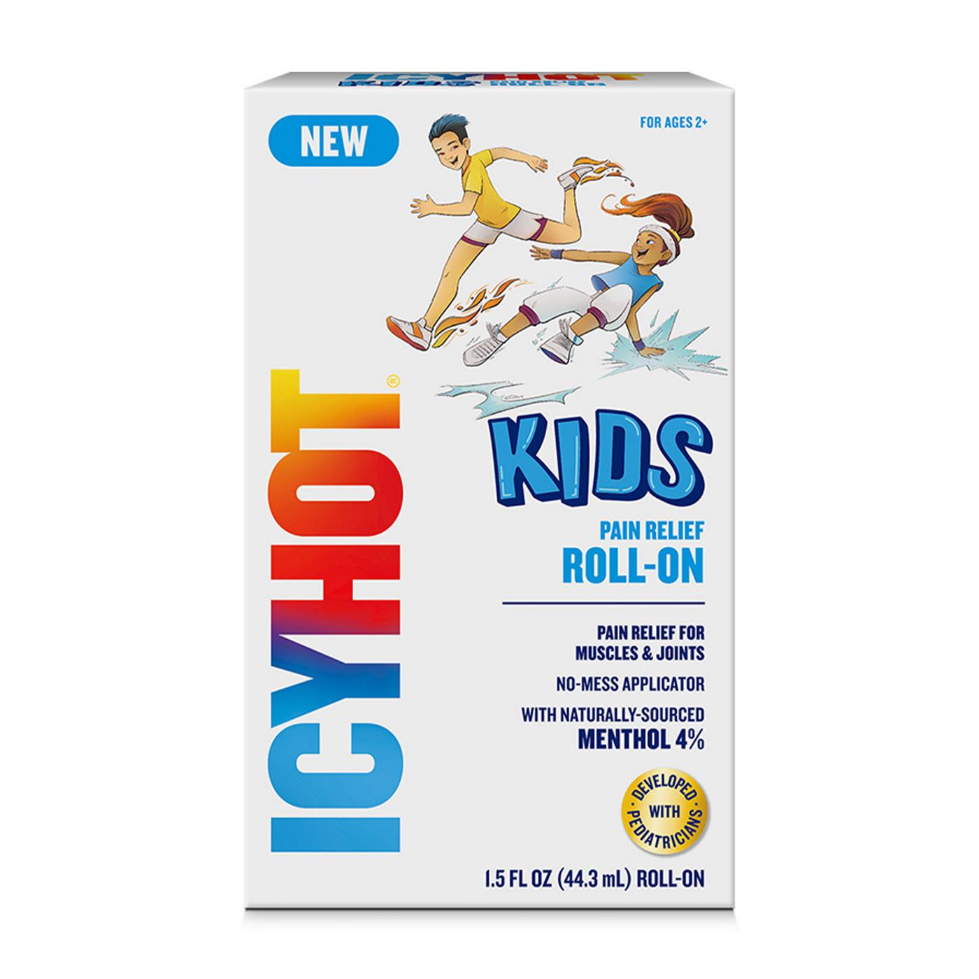 Icy Hot Kids Pain Relief Roll-On Liquid with 4% Menthol; image 1 of 9