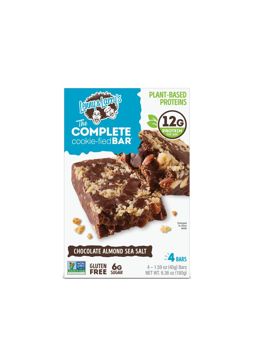 Lenny & Larry's The Complete Cookie-fied 12g Protein Bars - Chocolate Almond Sea Salt; image 1 of 2