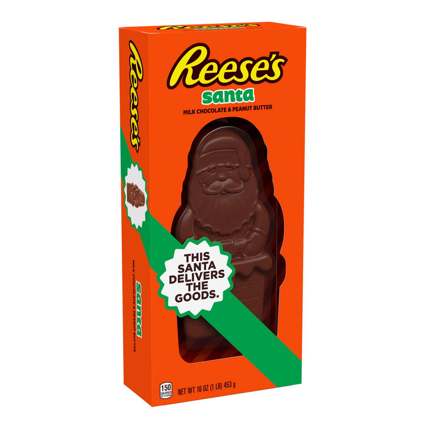 Reese's Milk Chocolate Peanut Butter Santa Christmas Candy; image 6 of 7