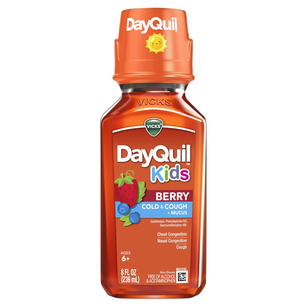Vicks DayQuil Kids Cold & Cough + Mucus - Berry - Shop Cough, cold ...