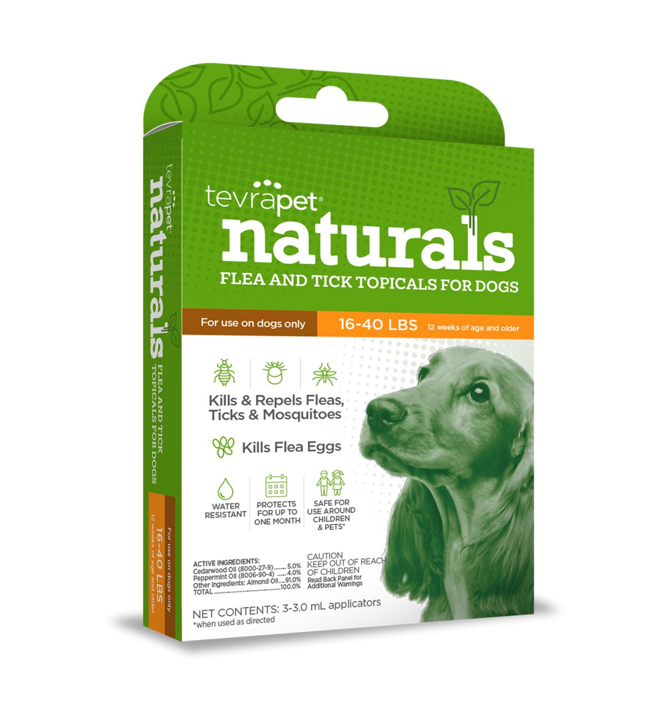 Tevra Pet Naturals Flea & Tick Topicals for Dogs 16-40 Pounds; image 1 of 2