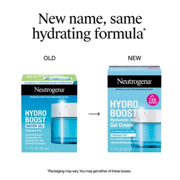 Neutrogena Hydro Boost Gel Cream Moisturizer with Hyaluronic Acid - Fragrance Free, 1.7 oz