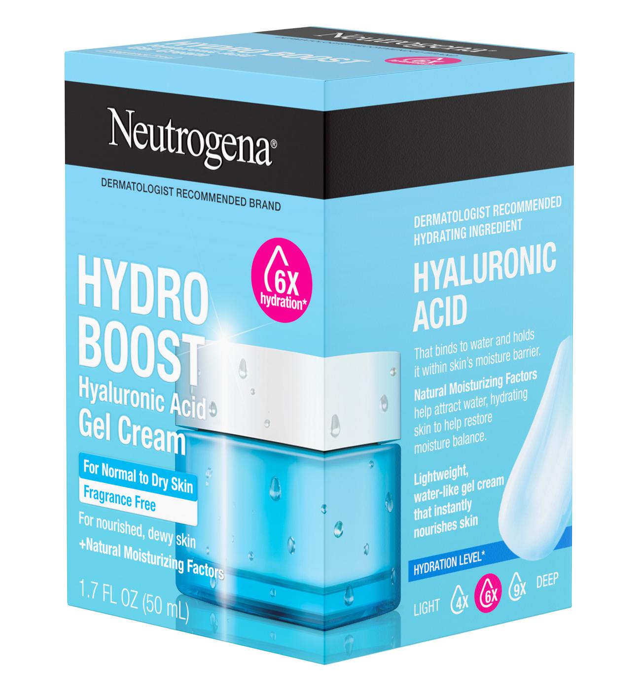 Neutrogena Hydro Boost Gel Cream Moisturizer with Hyaluronic Acid - Fragrance Free; image 7 of 8