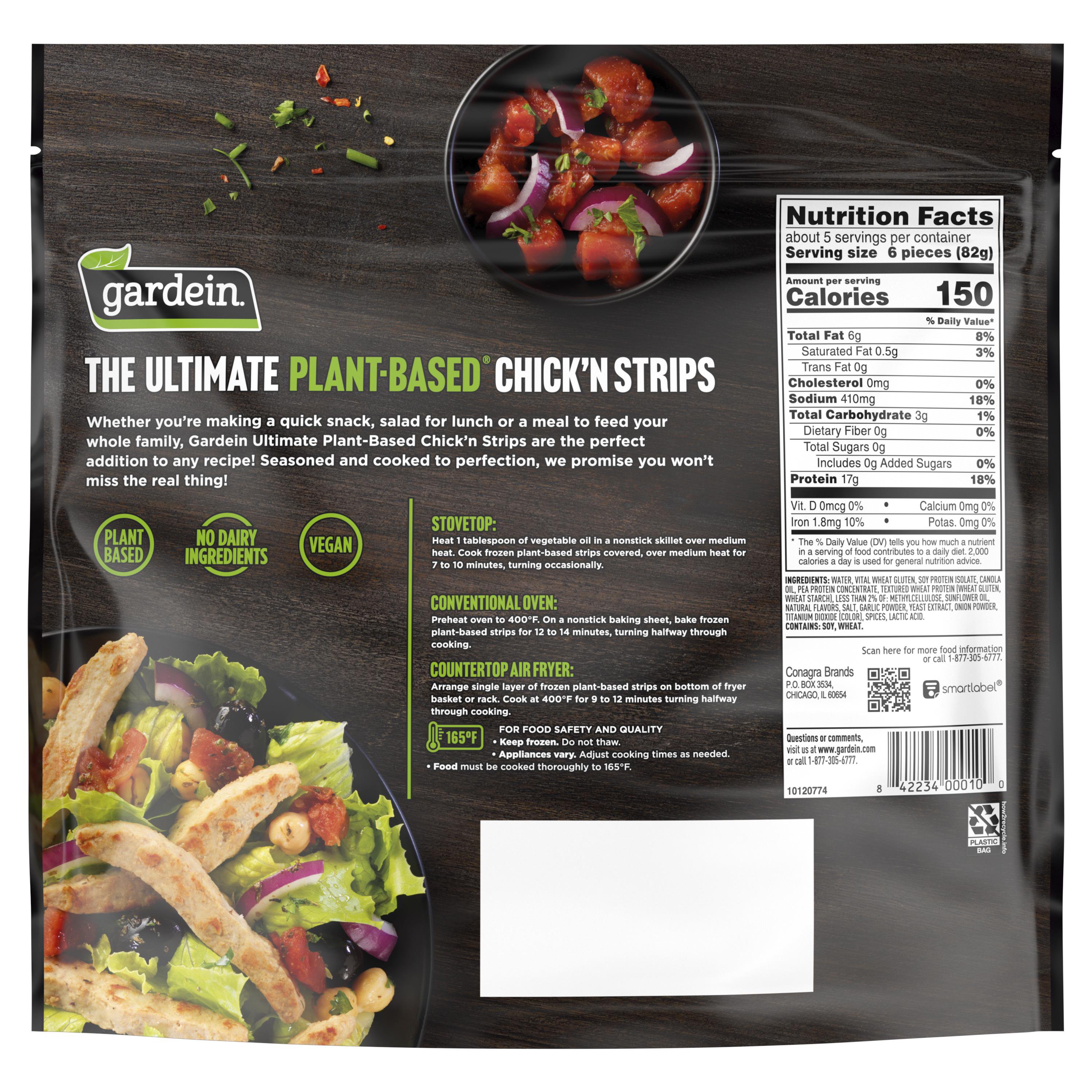 Gardein Ultimate Ultimate Plant-Based Chick'n Strips Original - Shop ...