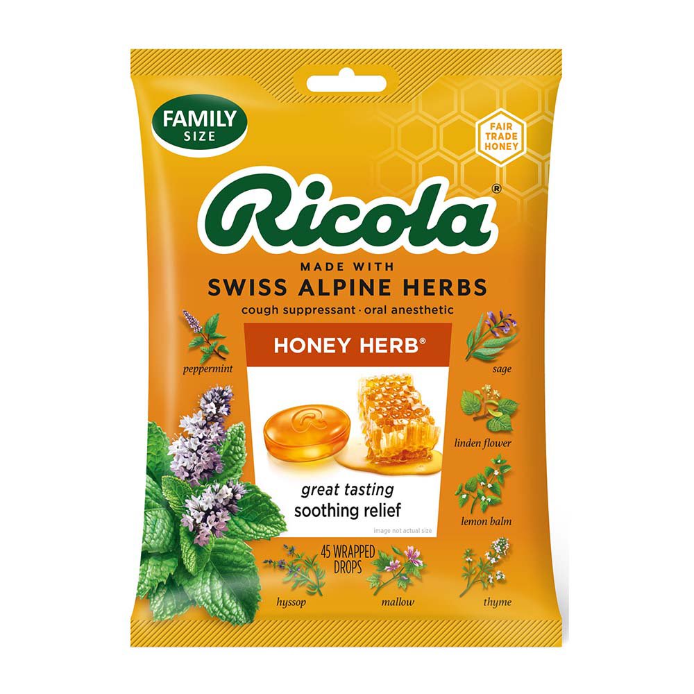Ricola Cough Drops Honey Herb Shop Cough, cold & flu at HEB