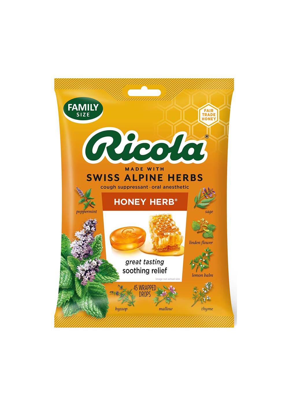 Ricola Cough Drops Honey Herb Shop Cough, cold & flu at HEB