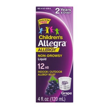 Allegra Children's 12 Hr Allergy Relief Non-Drowsy Liquid