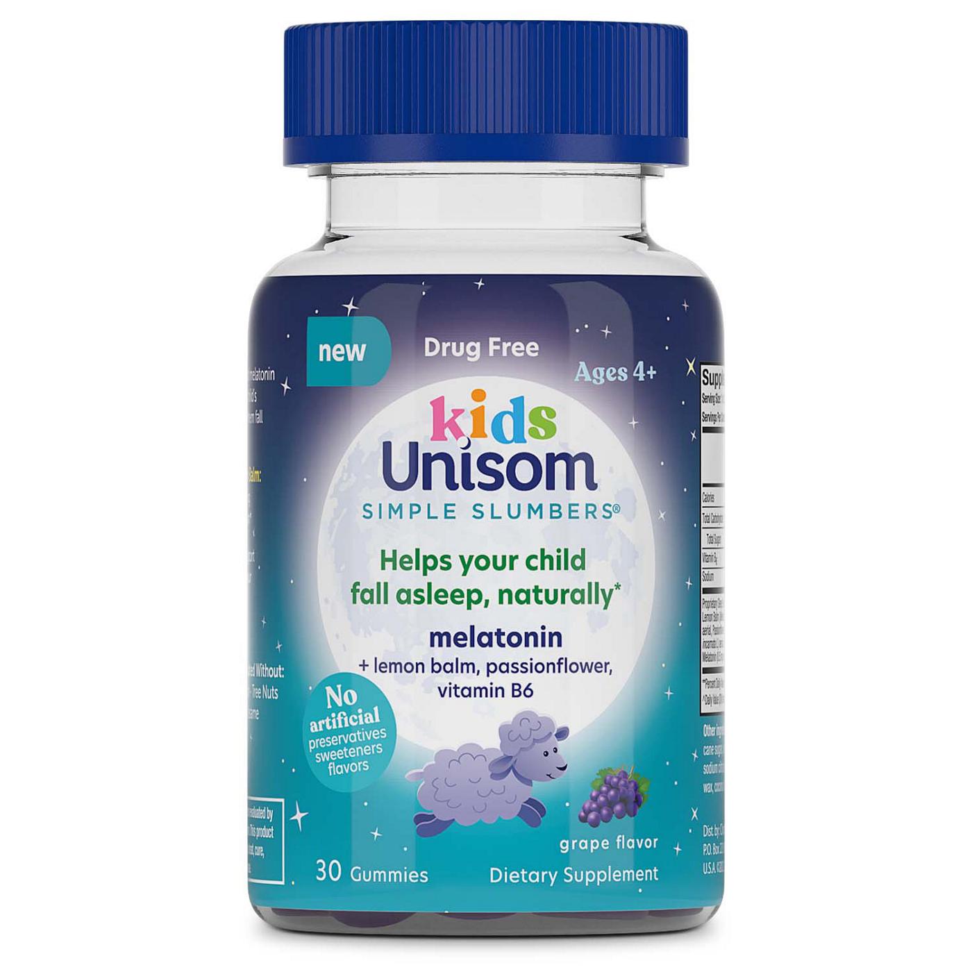 Unisom Kids Simple Slumbers Gummies - Grape; image 1 of 7