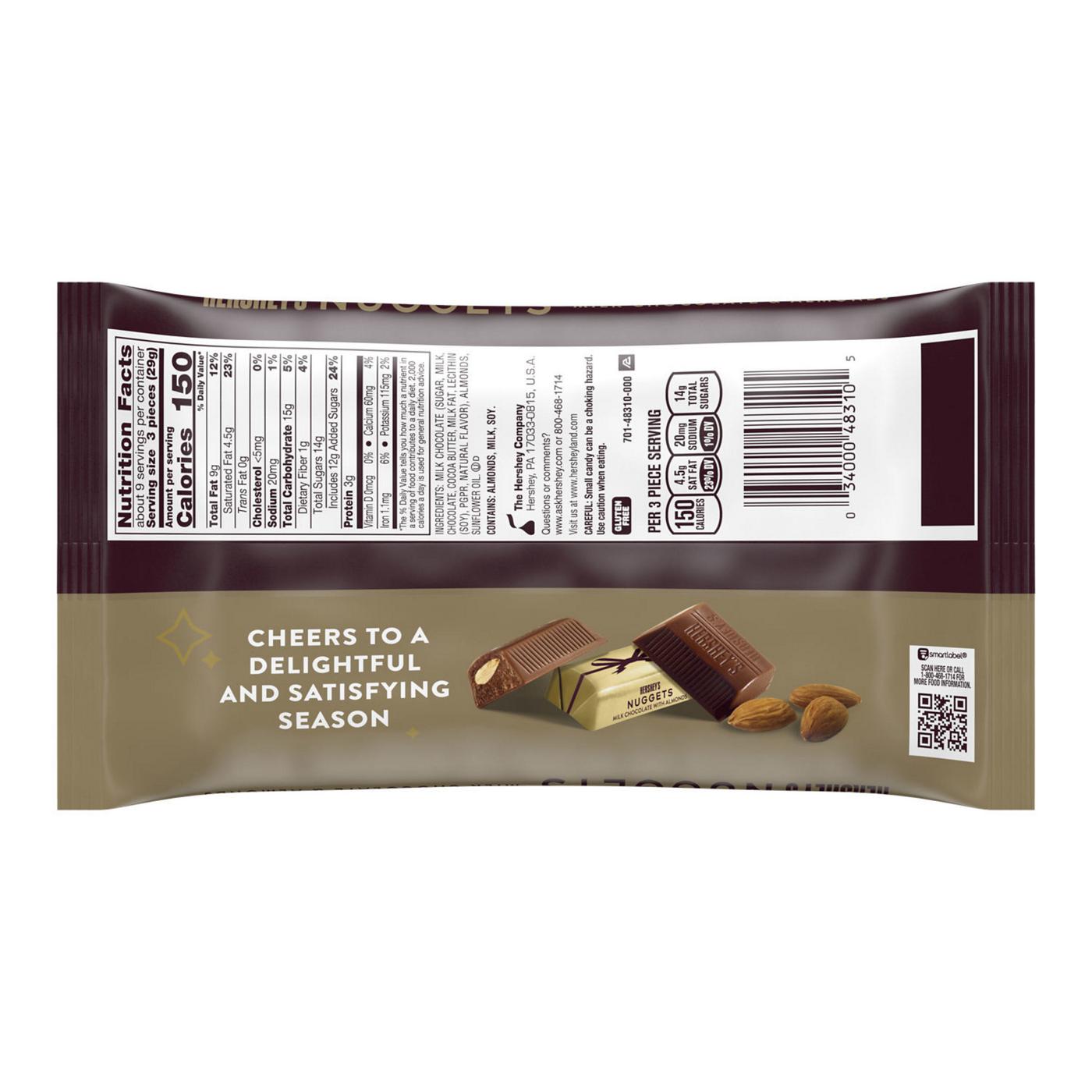 Hershey's Nuggets Milk Chocolate & Almonds Christmas Candy; image 4 of 7