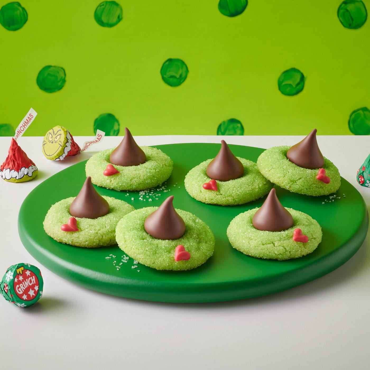 Hershey's Kisses Grinch Milk Chocolate Christmas Candy; image 3 of 8