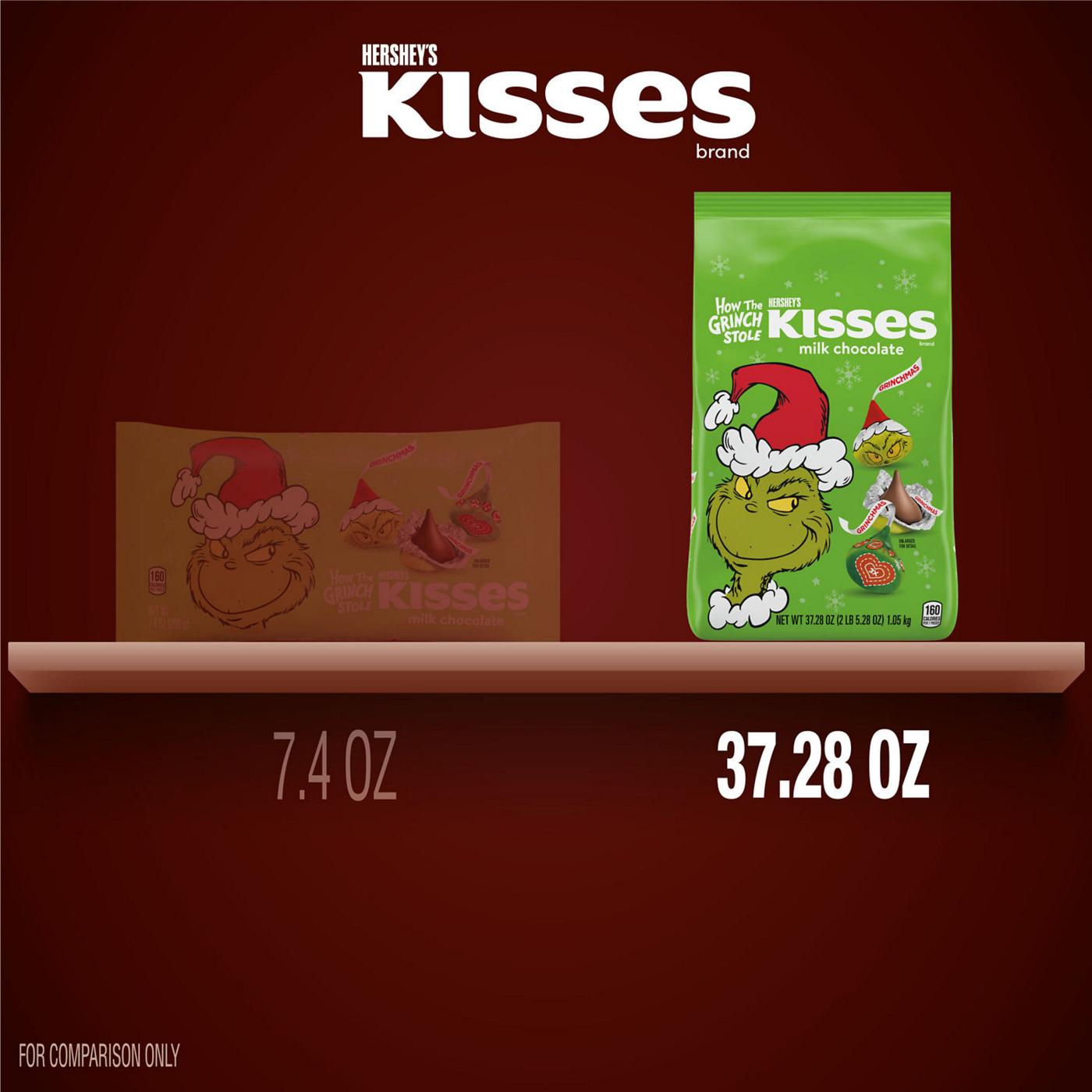 Hershey's Kisses Grinch Milk Chocolate Christmas Candy; image 6 of 8